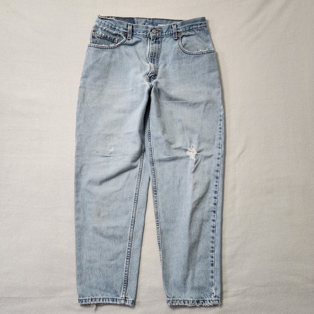 Vintage Y2k Levis 560 Baggy Jeans Mens 32x29 Light Loose Tapered Distressed